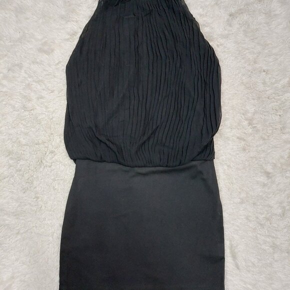 ICHI Women’s Black Halter Neck Mini Dress Size S - Picture 2 of 9
